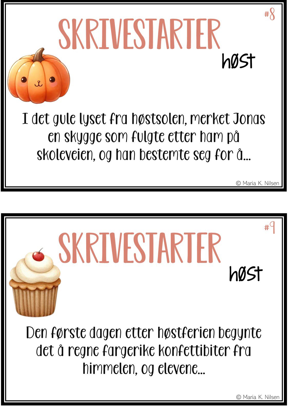 Skrivestartere med tema: høst - Bilde 6