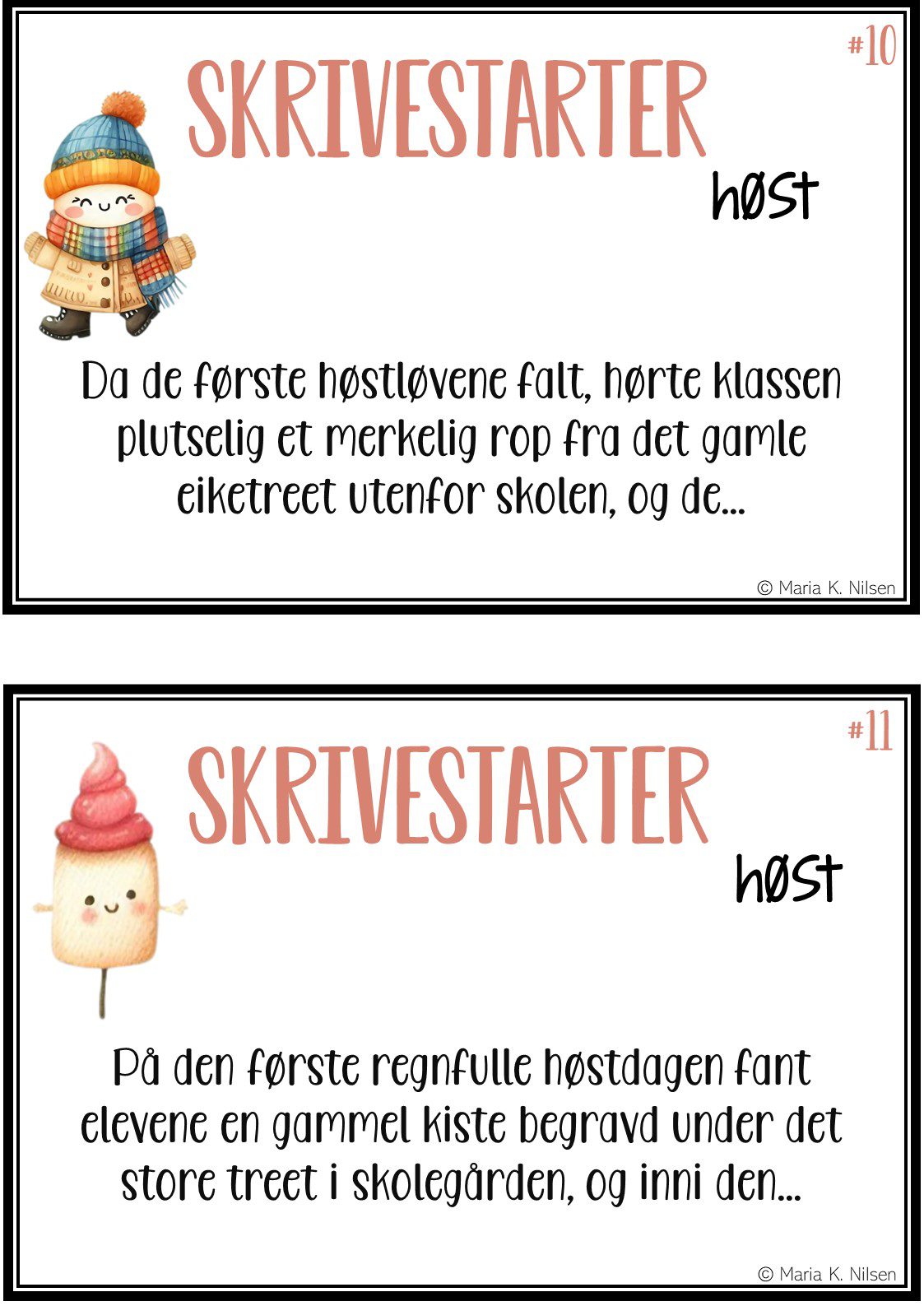 Skrivestartere med tema: høst - Bilde 5