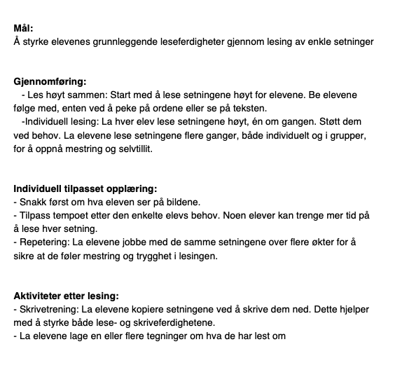Enkle setninger i stavelser - Bilde 4