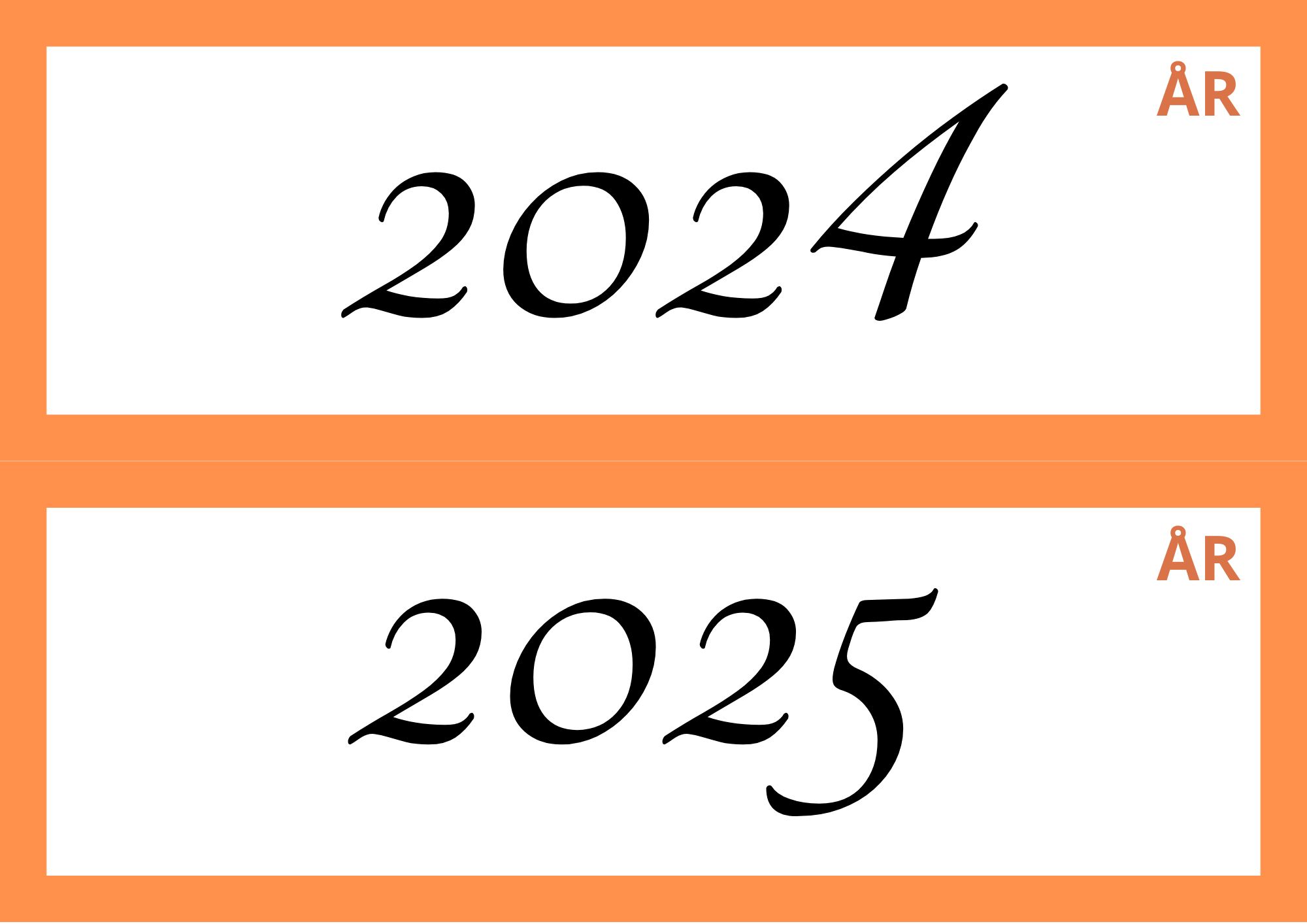 Årtidskalender - dag, dato, måned, årstall + årstidsplakater & årshjul - Bilde 20
