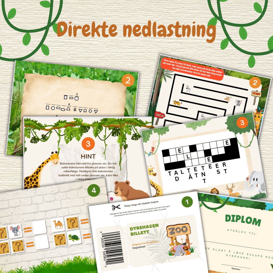Escape room - Dyrepark - NORSK - Bilde 5