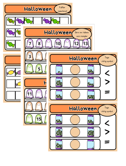 Halloween arbeidshefte i matematikk - Bilde 3