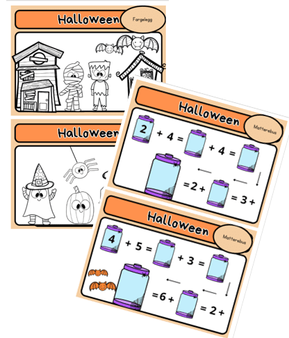 Halloween arbeidshefte i matematikk - Bilde 4