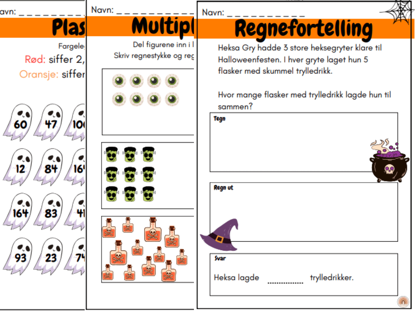 Halloweenhefte + lesetekster - Bilde 3