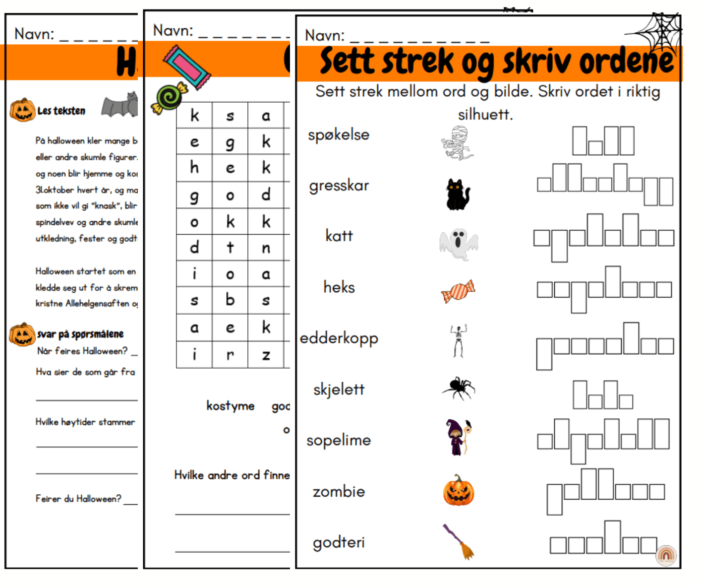 Halloween lesetekst 5 nivåer ++ - Bilde 2