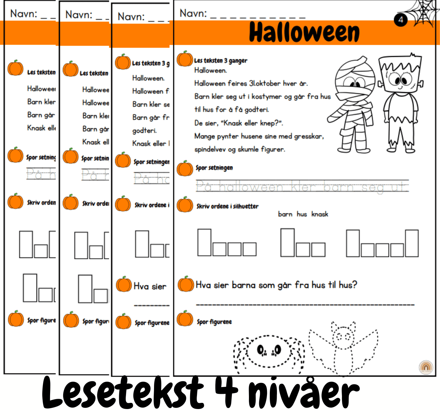 Halloweenhefte + lesetekster - Bilde 2