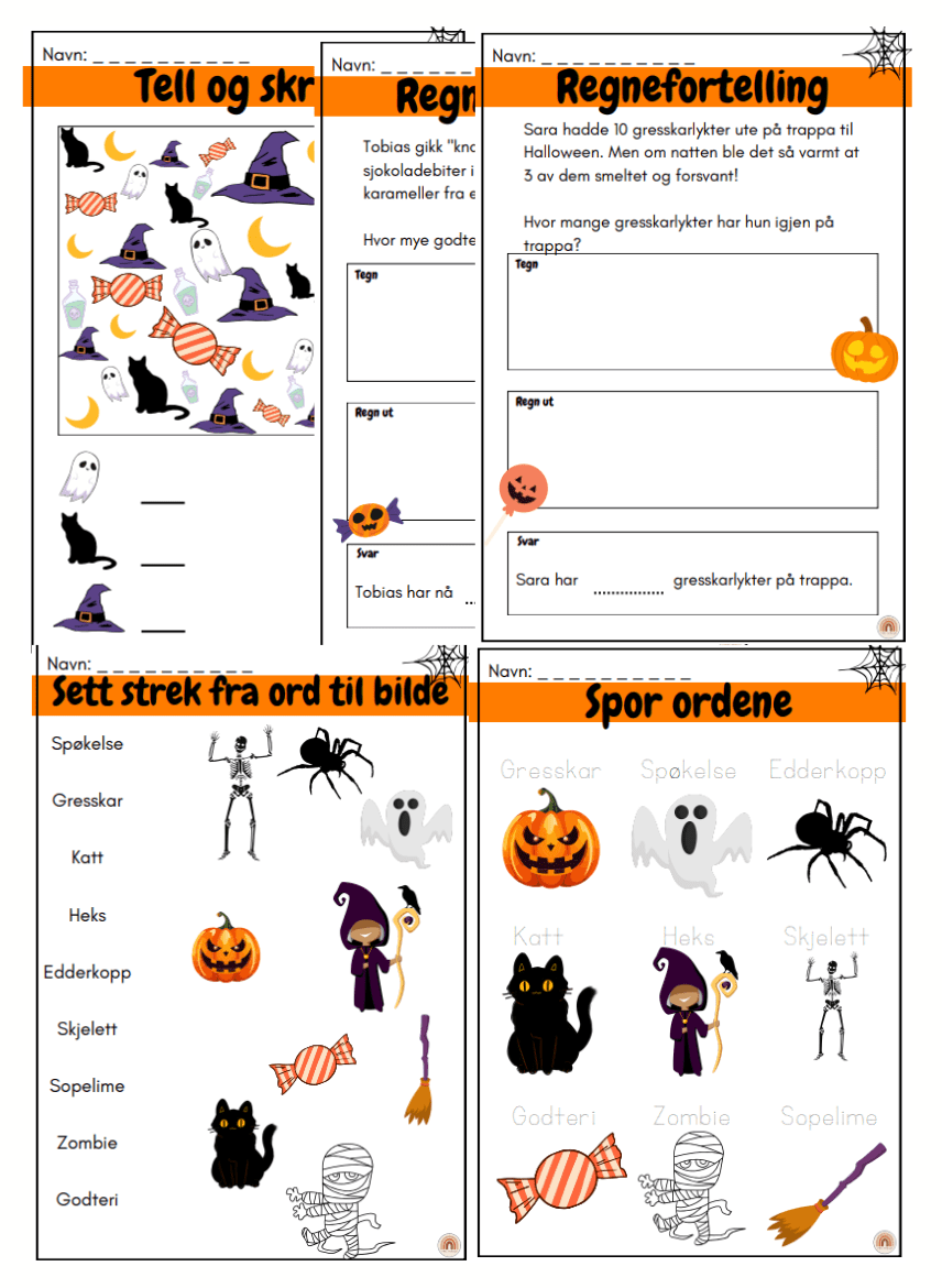 Halloweenhefte + lesetekster - Bilde 4