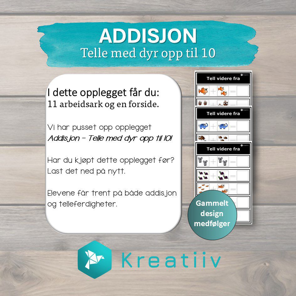 Addisjon - telle med dyr opp til 10 - Bilde 2