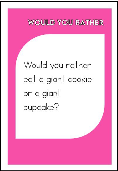 Kortspill - "would you rather" - Bilde 6