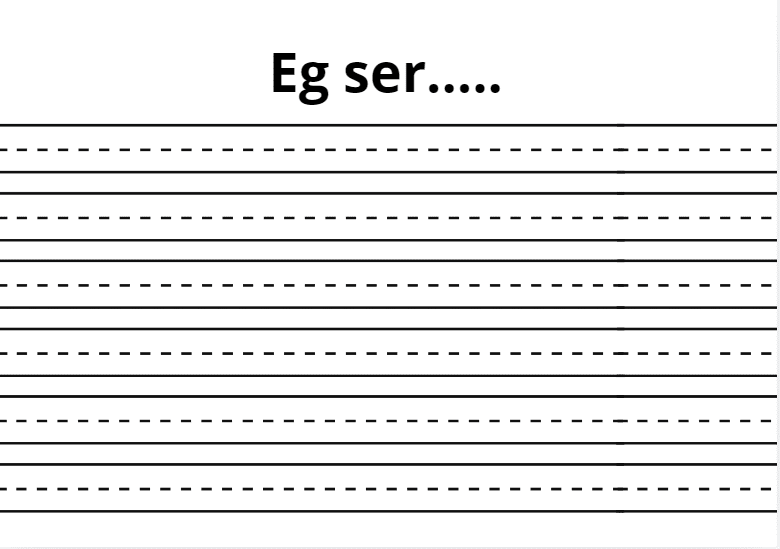 SILOREMAlese -og bildekort + Eg ser plakat og skriveark - Bilde 3