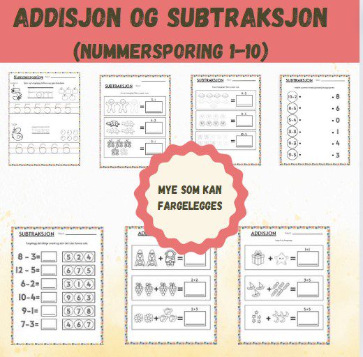addisjon, tallsporing og subtraksjon for de minste - Bilde 2