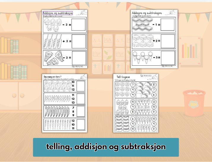 Arbeidsark for førskole og 1. klasse. - Bilde 5