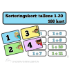 Sorteringskort: tallene 1-20 (addisjon)