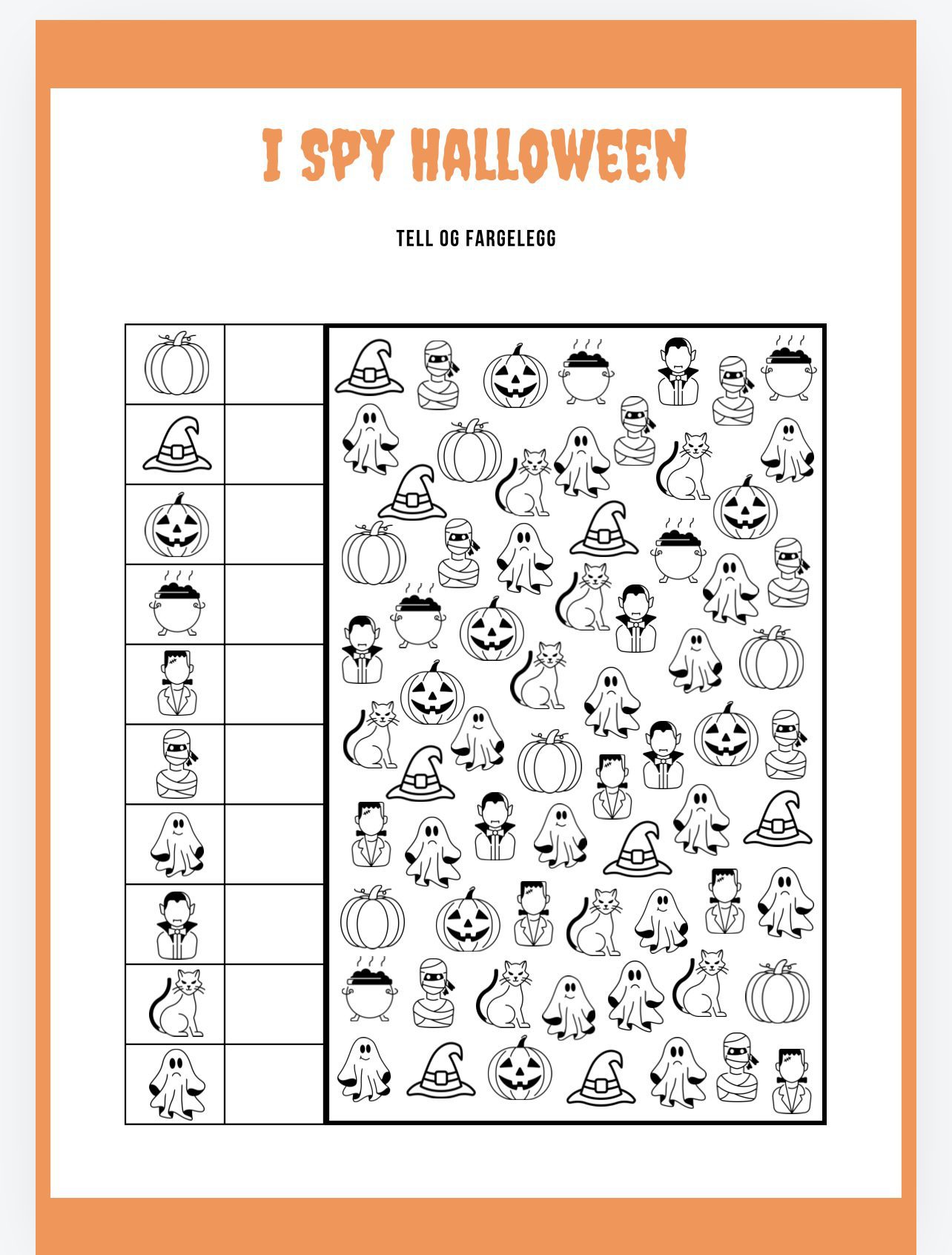 Halloween arbeidshefte - Bilde 5