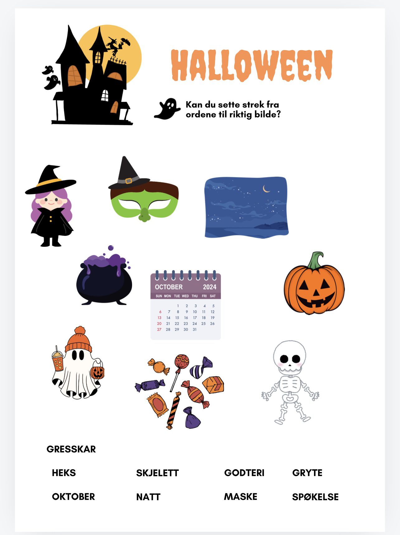 Halloween arbeidshefte - Bilde 7
