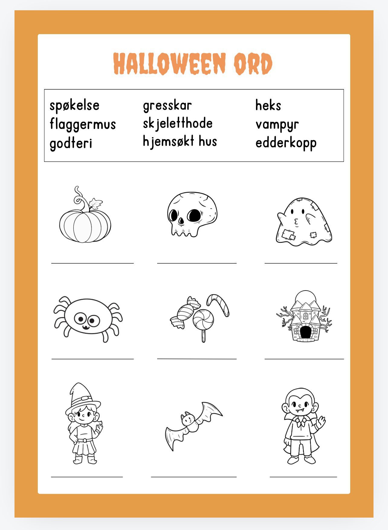 Halloween arbeidshefte - Bilde 8