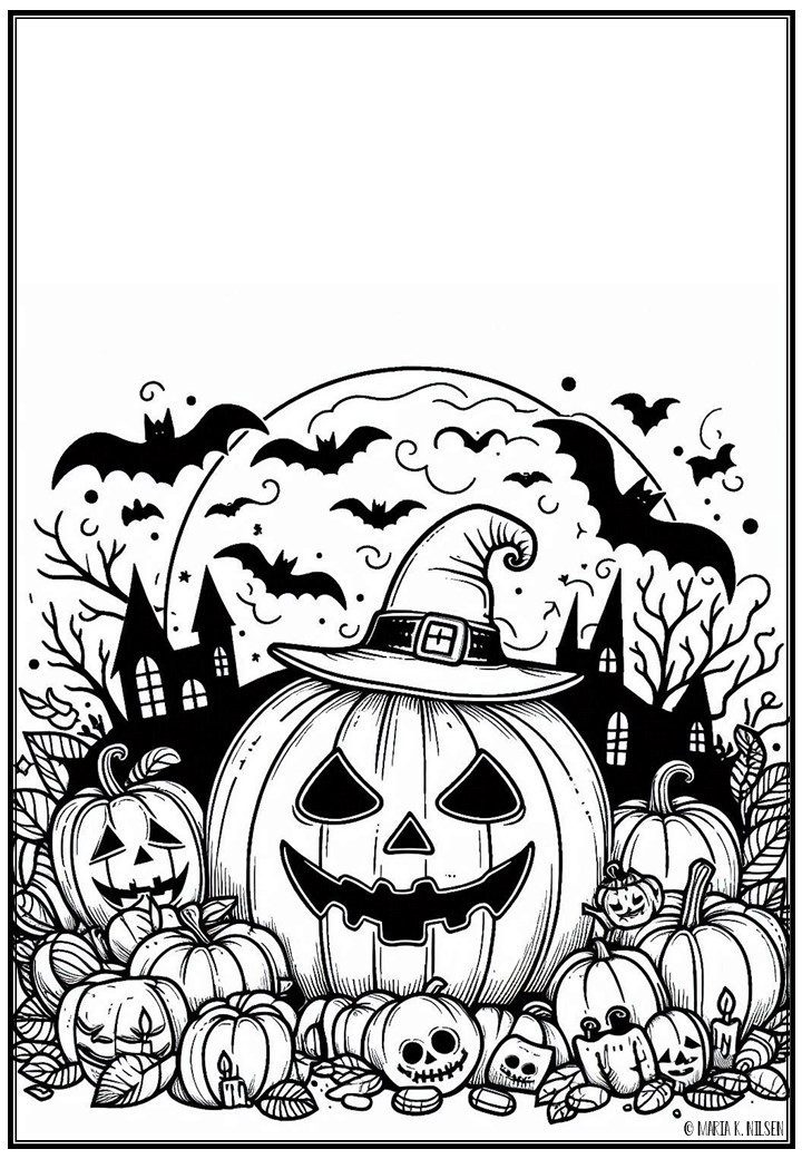 Halloween fargeleggingshefte - Bilde 4