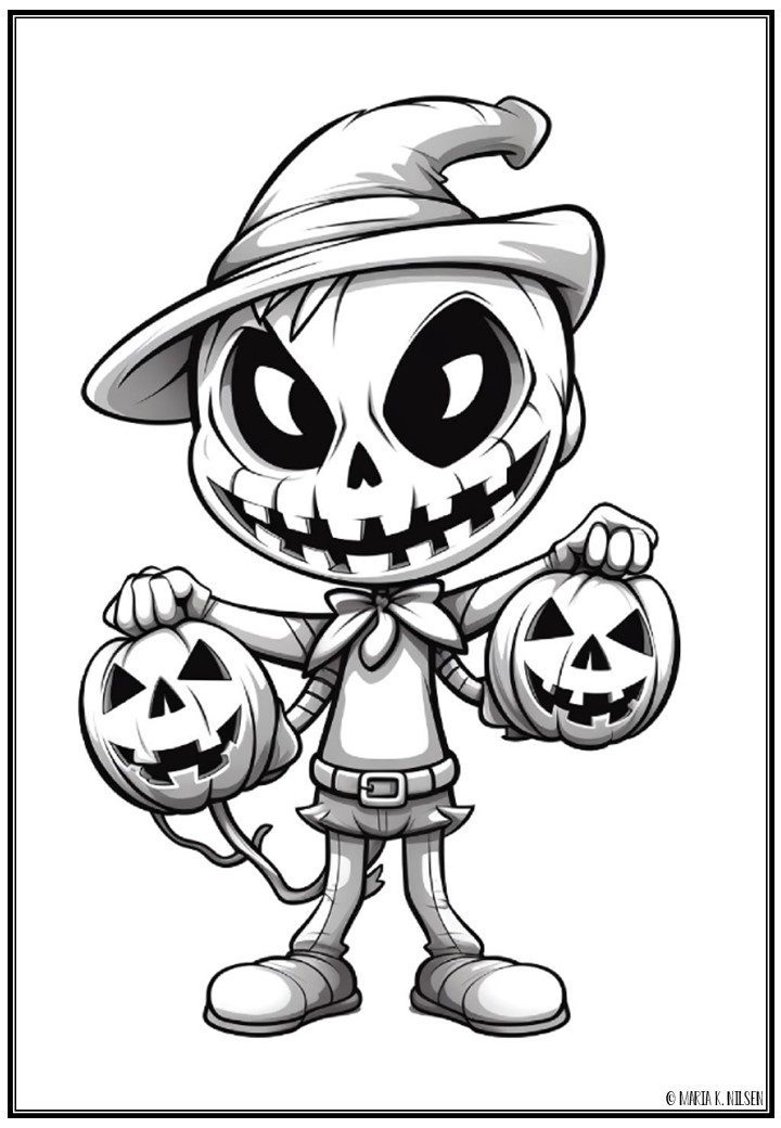 Halloween fargeleggingshefte - Bilde 2