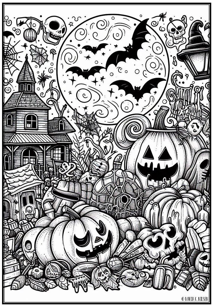 Halloween fargeleggingshefte - Bilde 7