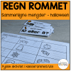 Regn rommet - Sammenligne mengder 1-10 - Halloween-tema