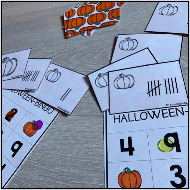 Bingo – tallforståelse 0-10 – Halloween-tema - Bilde 2