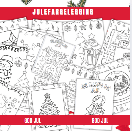Julekort og fargelegging - Bilde 2