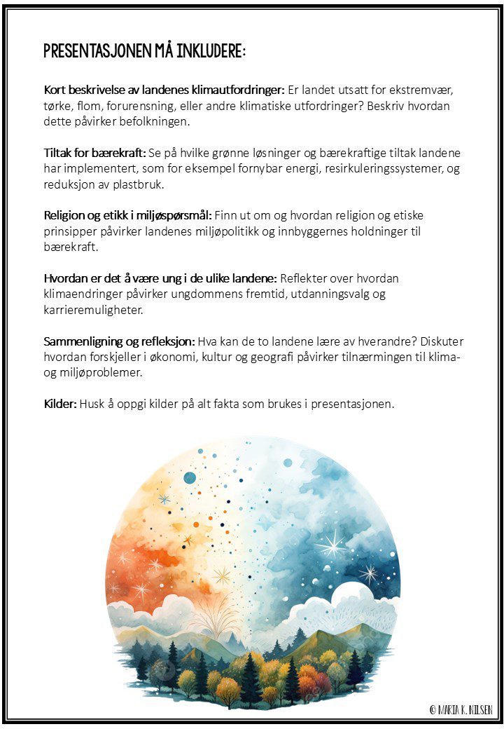 Fordypningsoppgave "Klima og bærekraft" - Bilde 2
