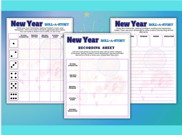 New year-roll a story - Bilde 2