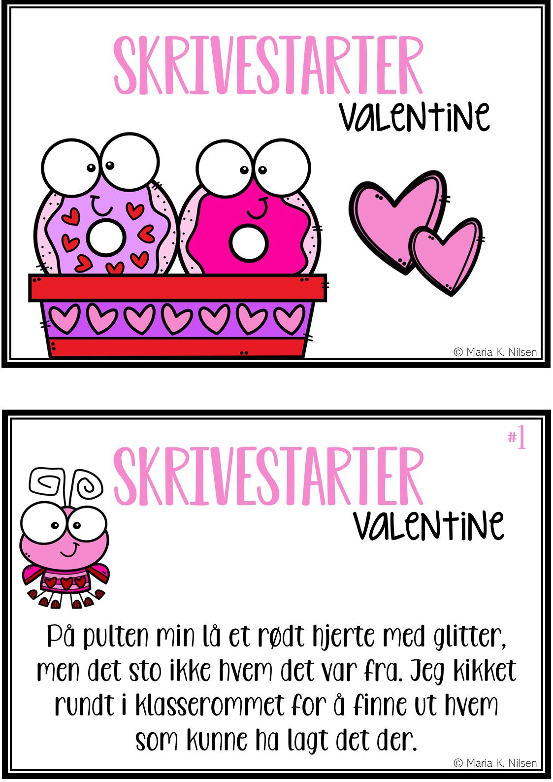 Skrivestartere med tema: Valentine - Bilde 2