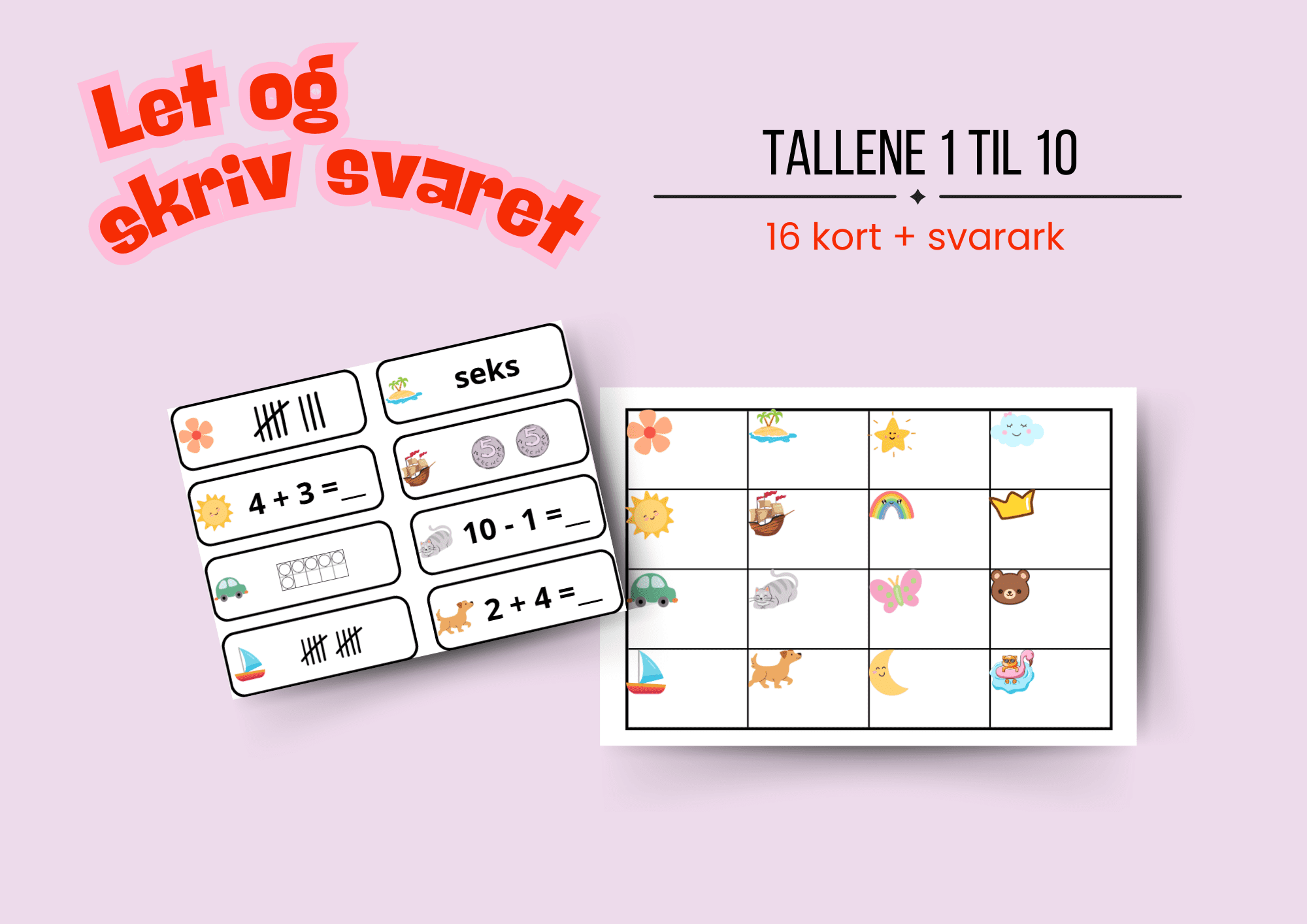 Let og skriv svaret