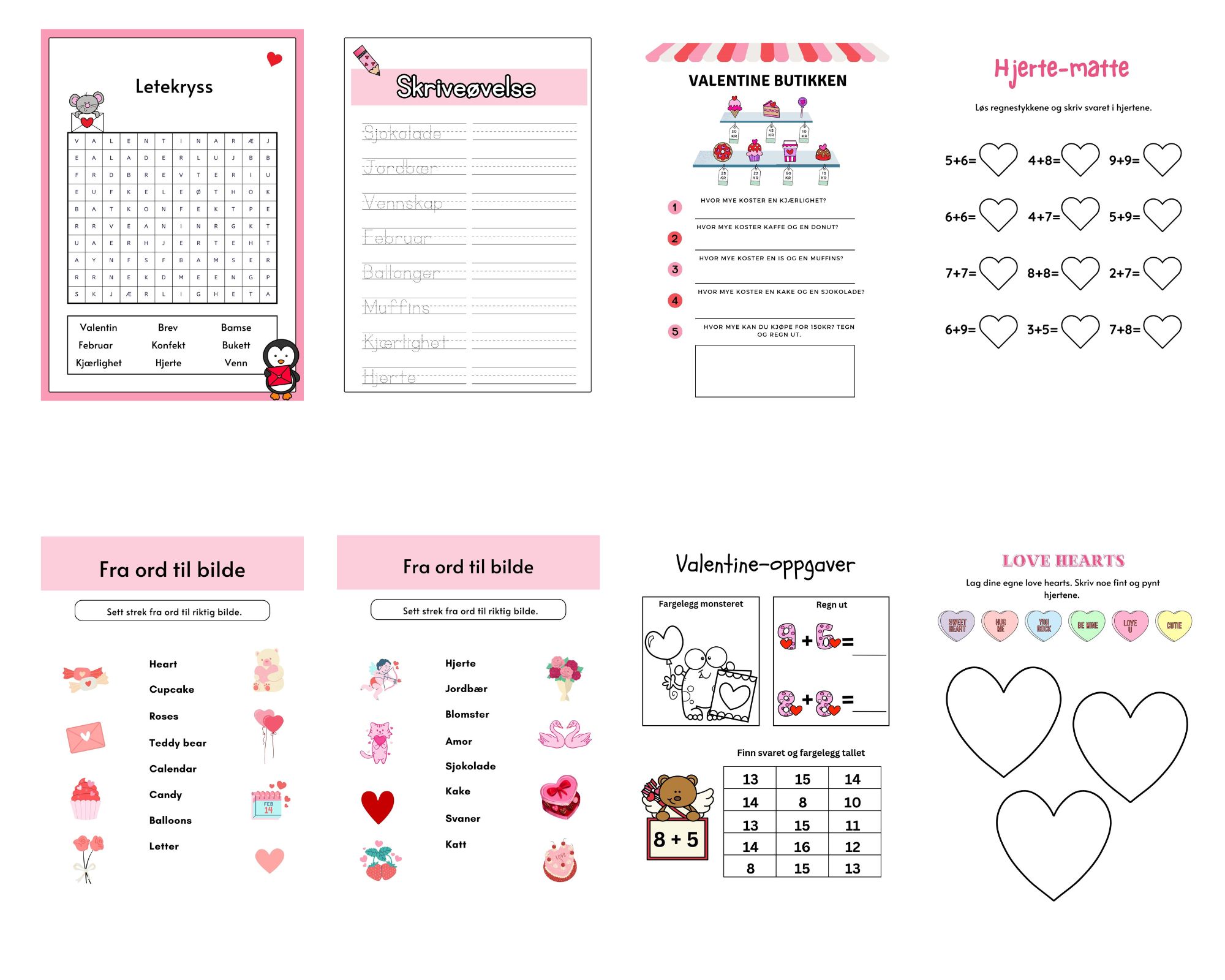 Valentinshefte 1.-2.trinn - Bilde 2