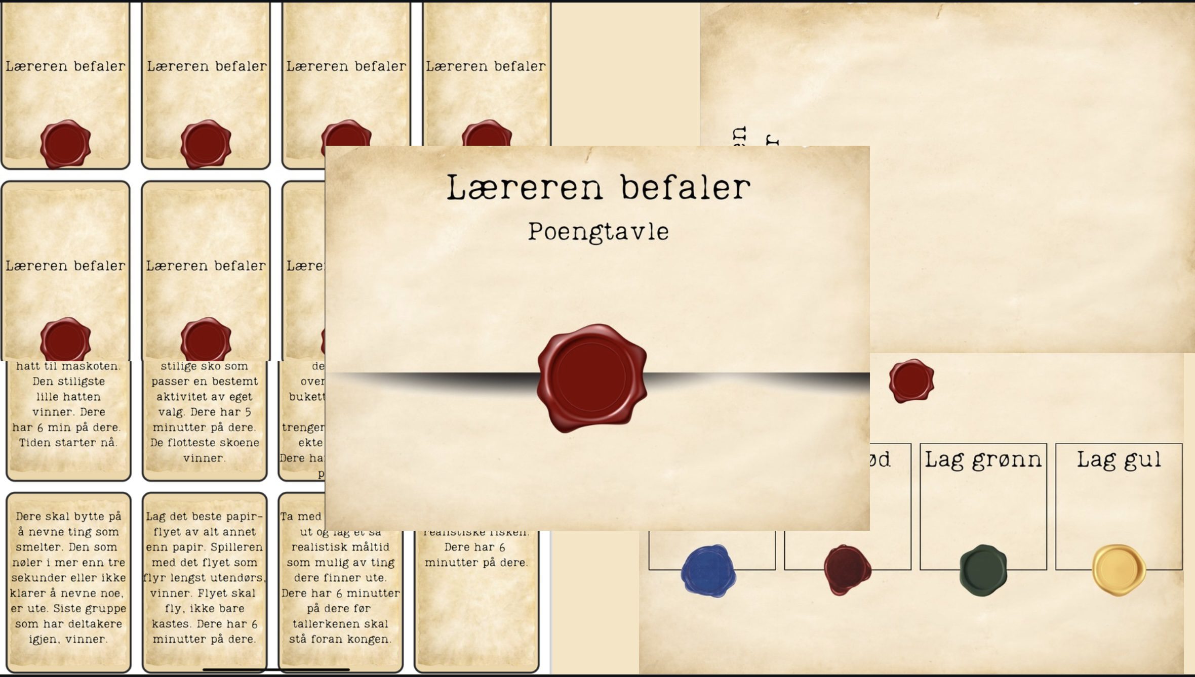 Læreren befaler