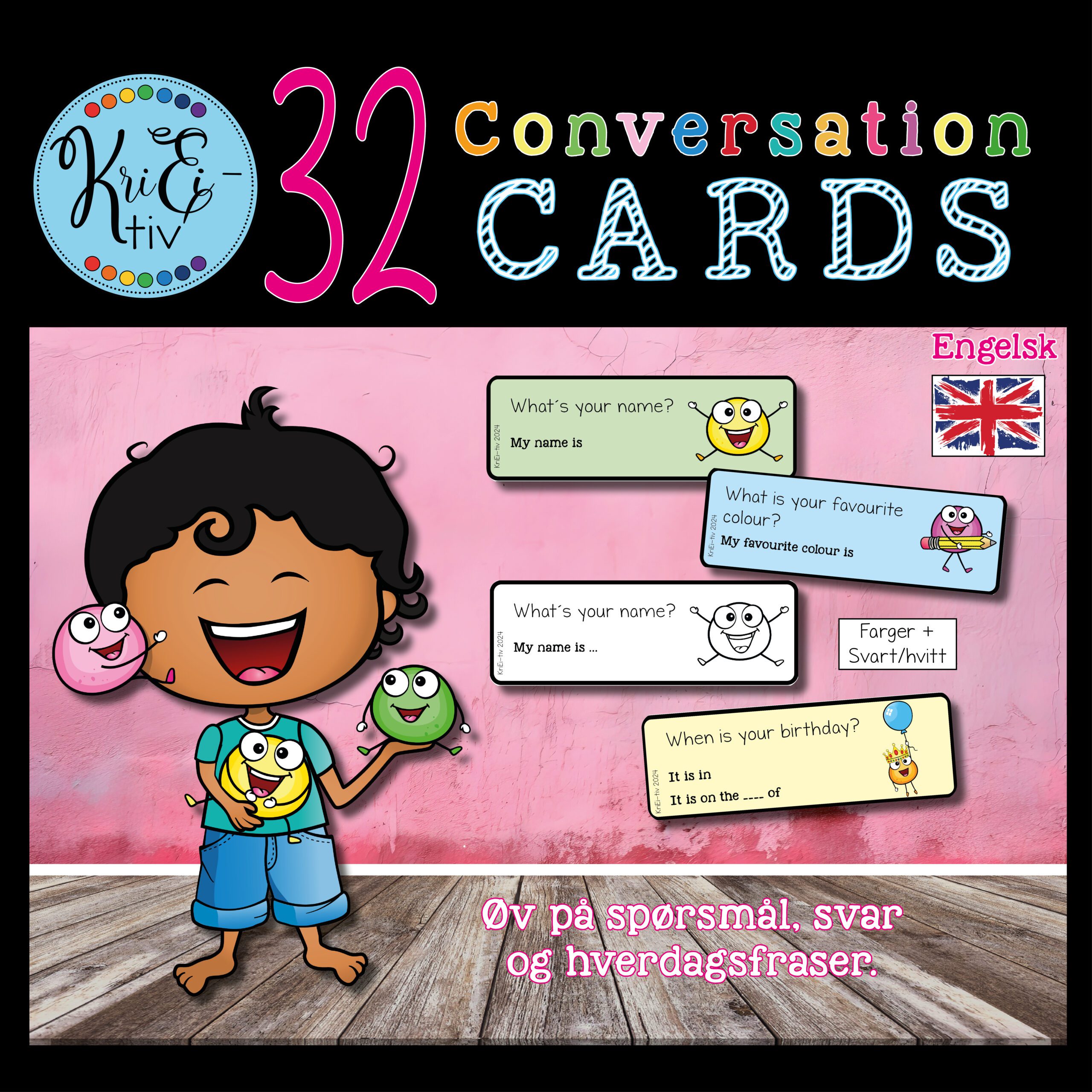 32 Conversation Cards 🇬🇧