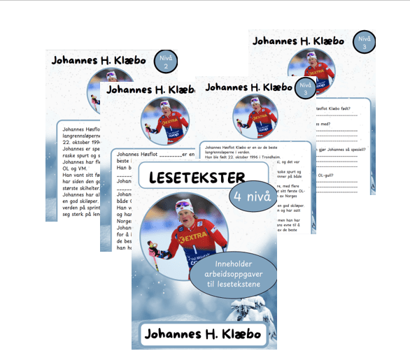 Lesetekster - Johannes H. Klæbo - 4 nivå - Bilde 3