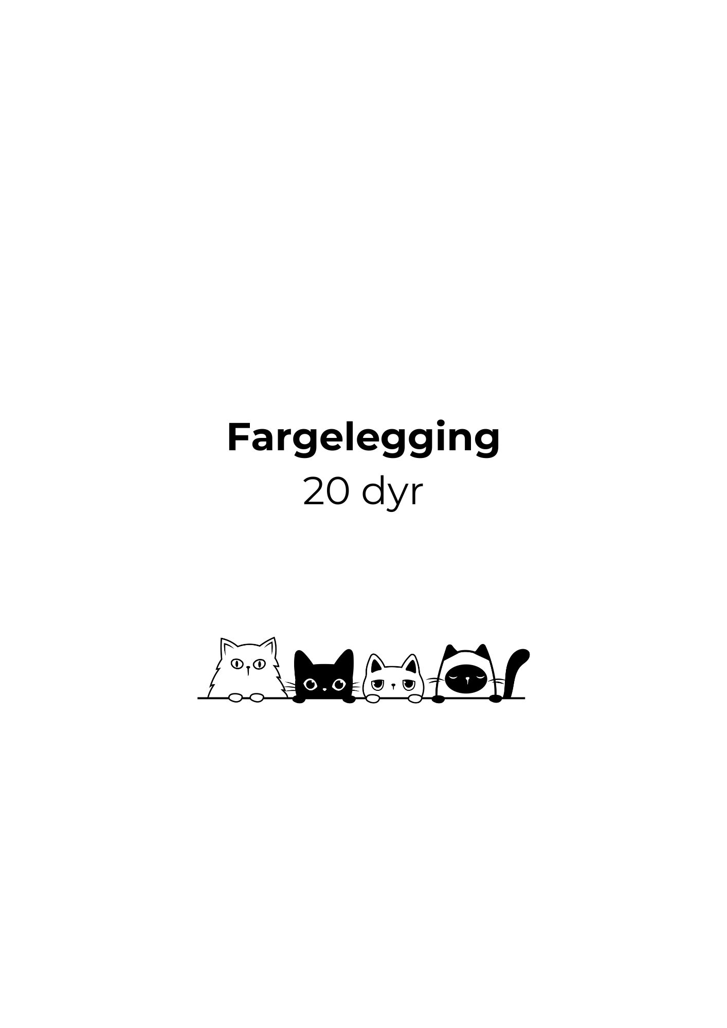 Fargelegg 20 dyr