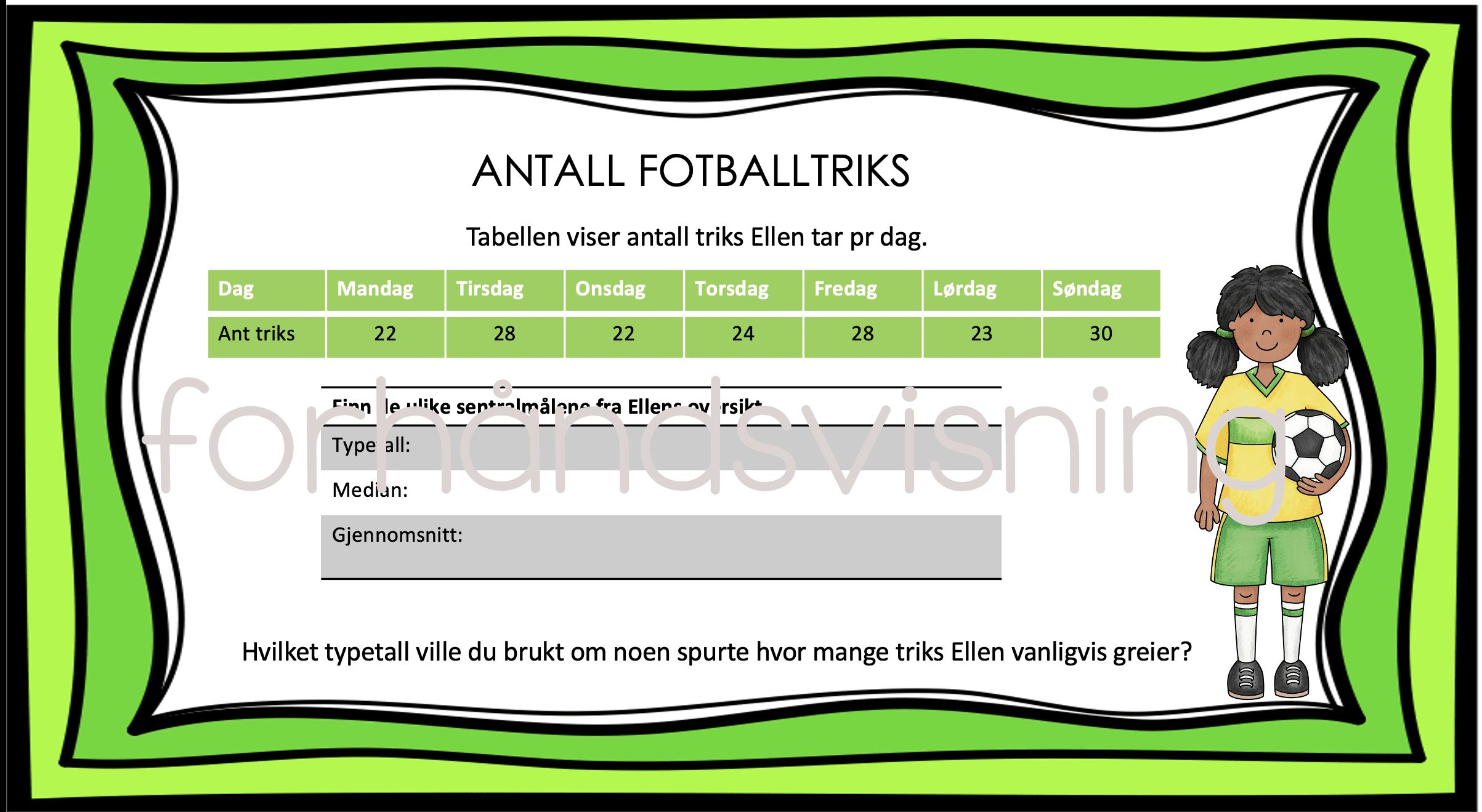 Sentralmål Gruppeoppgaver - Bilde 2