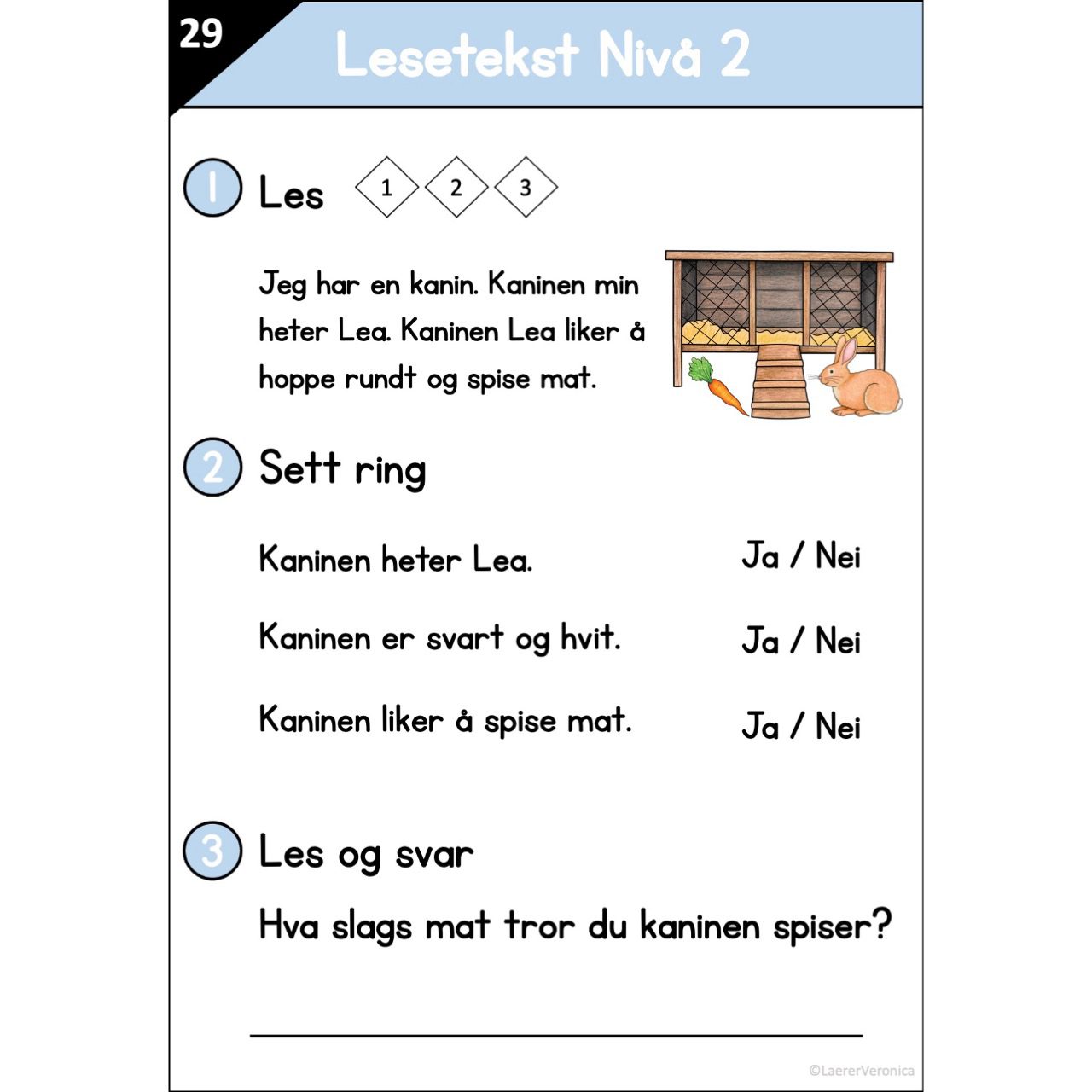 Les og skriv - Samlepakke - Lesetekster 1-3 Nivå 2 - Bilde 2