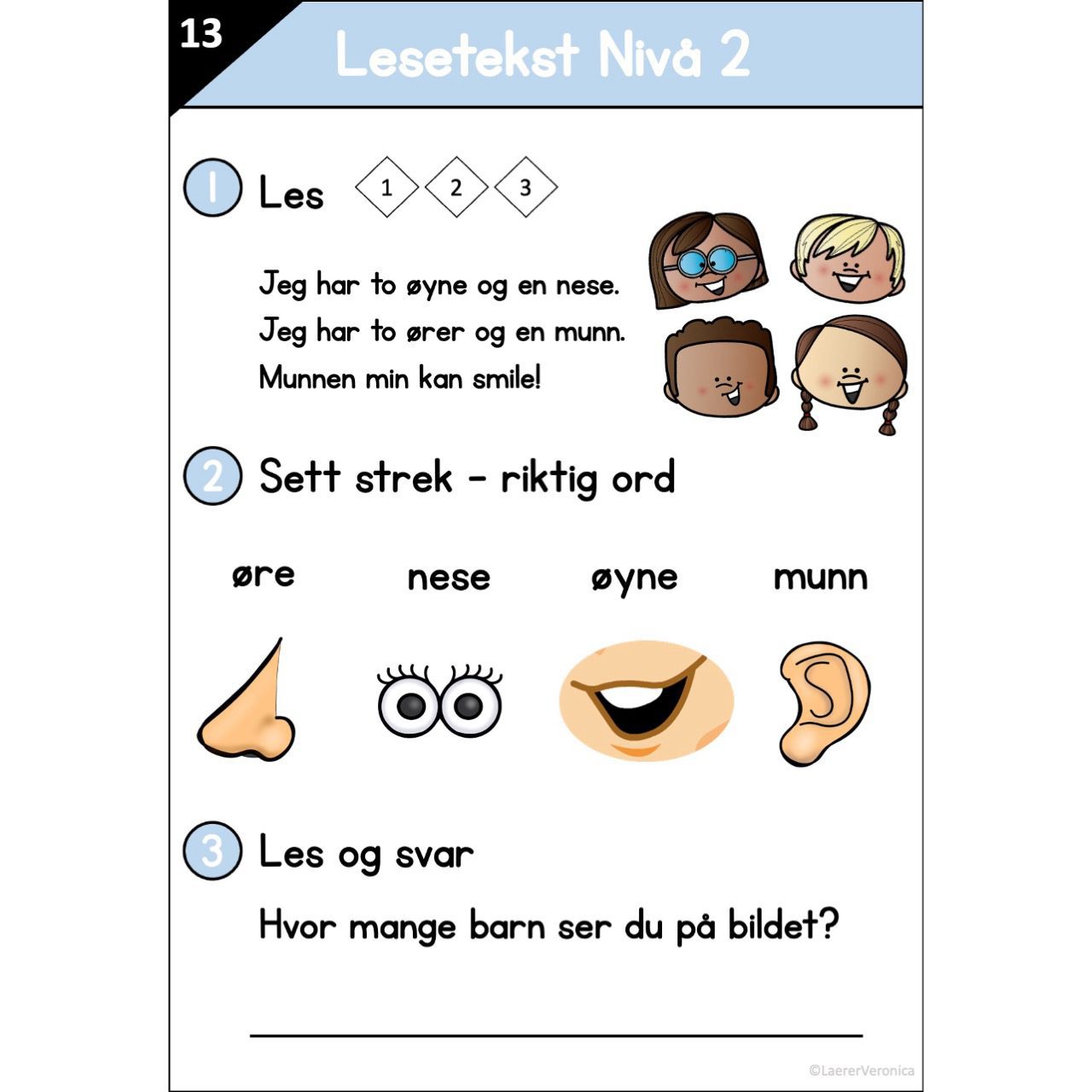 Les og skriv - Samlepakke - Lesetekster 1-3 Nivå 2 - Bilde 3