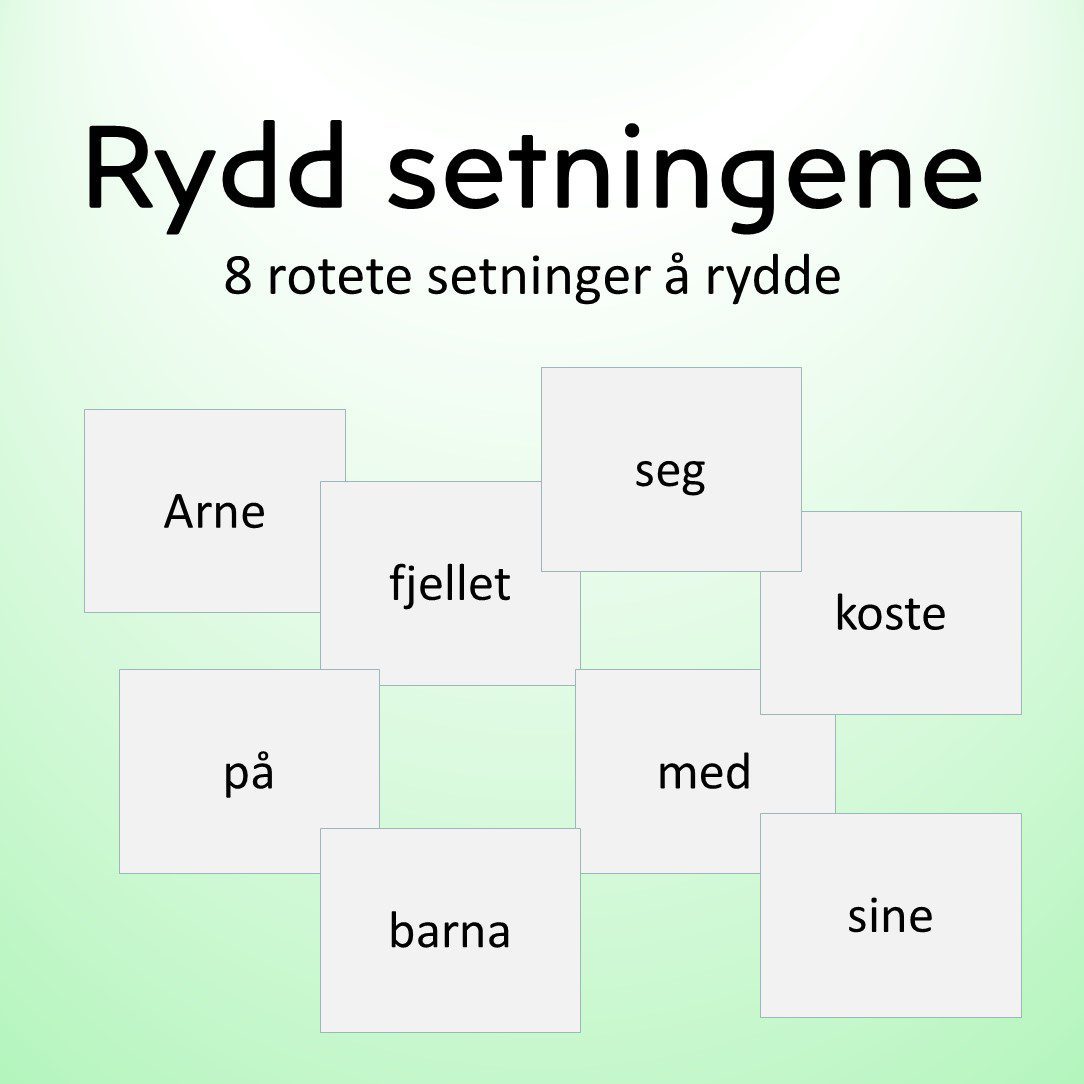 Rydd setningene - Bilde 3