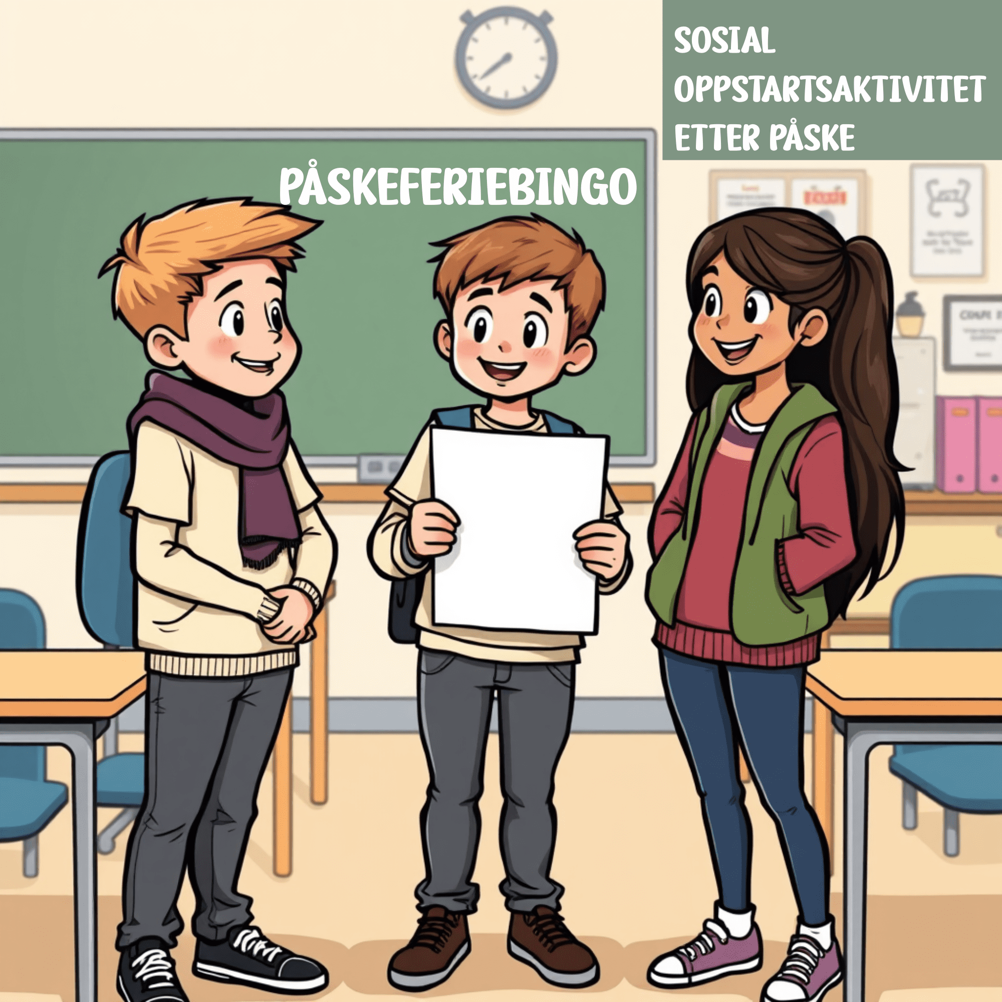 PÅSKEFERIEBINGO - Til bruk ETTER ferien:)