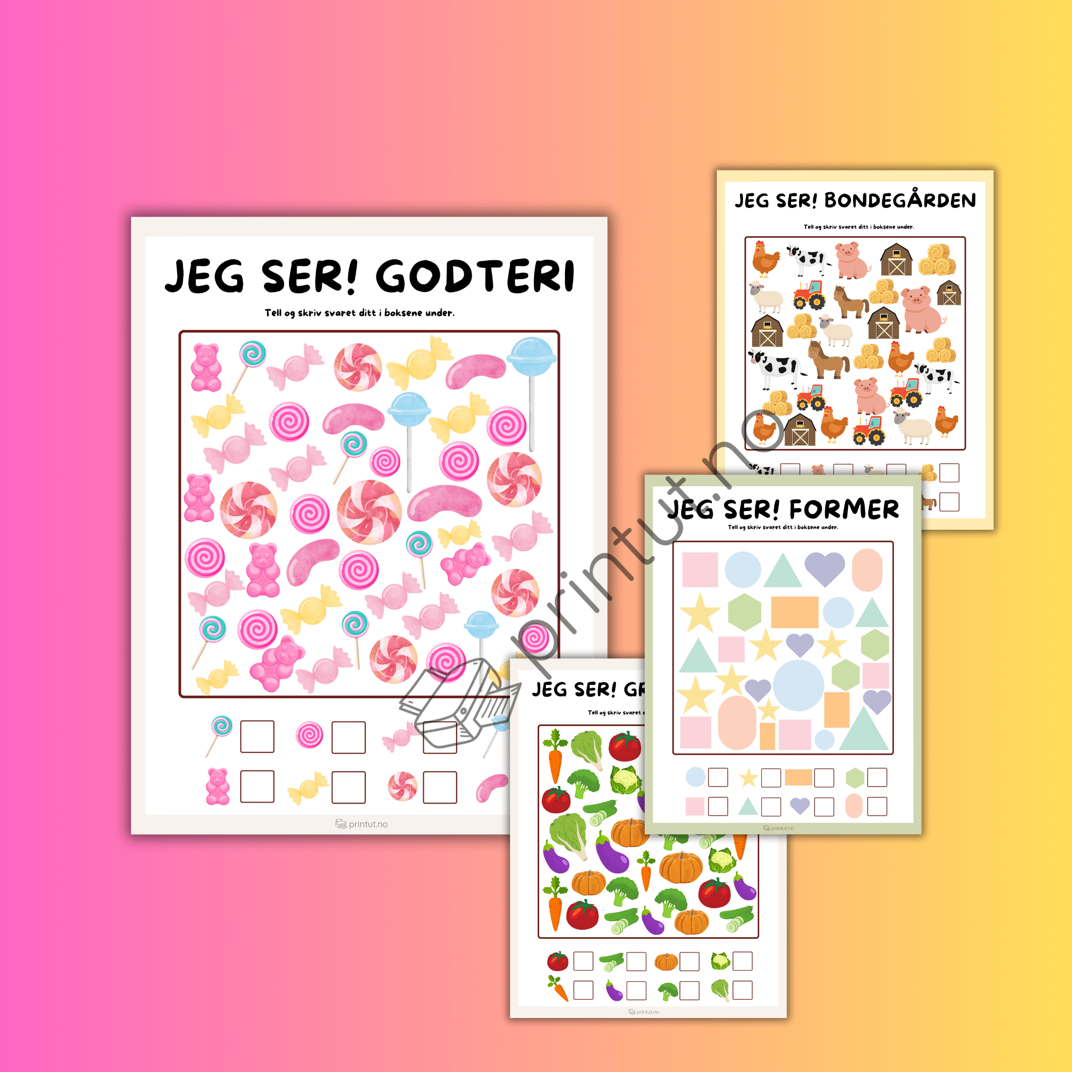 Jeg ser-finn og tell - Bilde 2