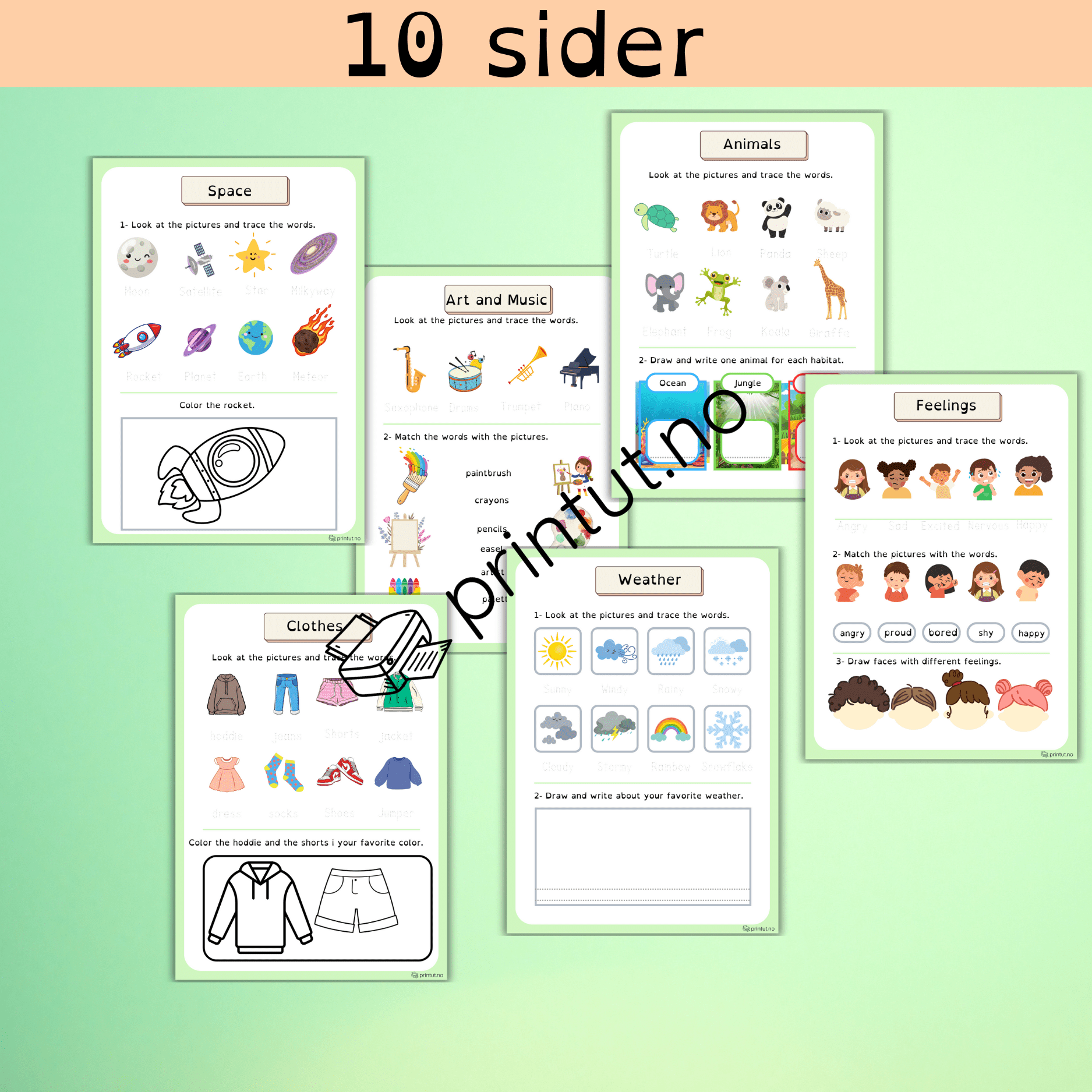 English booklet 1B - grunnleggende engelsk for de yngste - Bilde 2