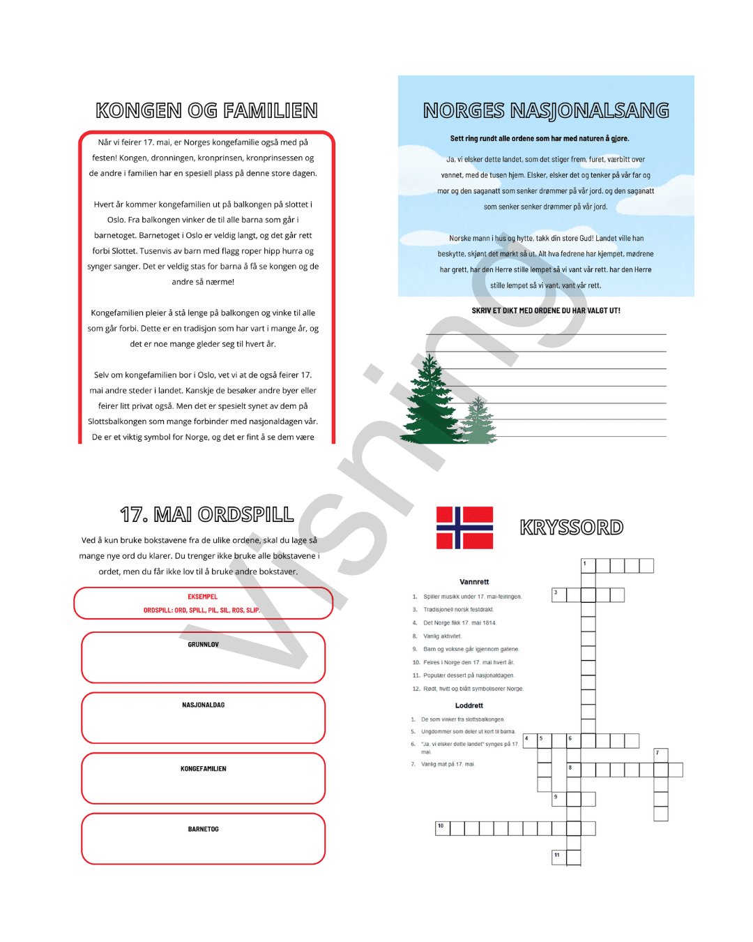 Arbeidshefte 17. mai - Bilde 3