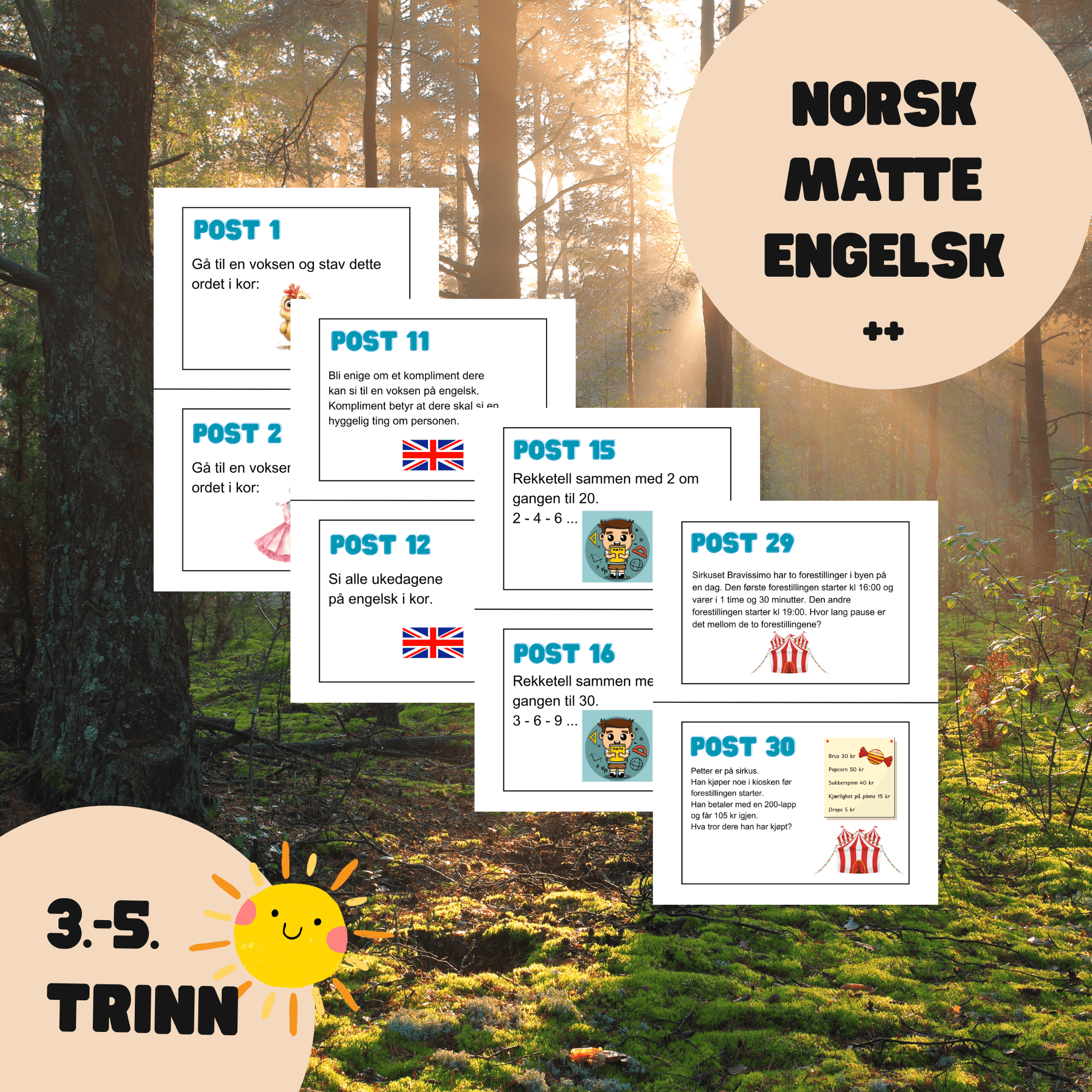 30-leken med varierte, morsomme oppgaver - UTESKOLE - Bilde 2