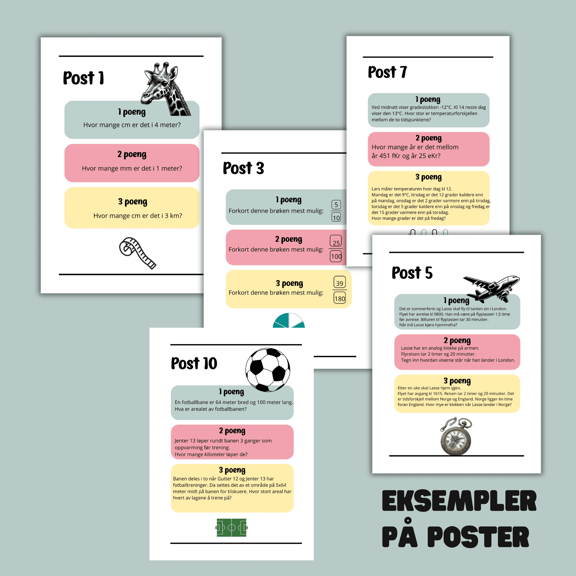 MATTERACET - En sporlek for 6. og 7. trinn - UTESKOLE - Bilde 4