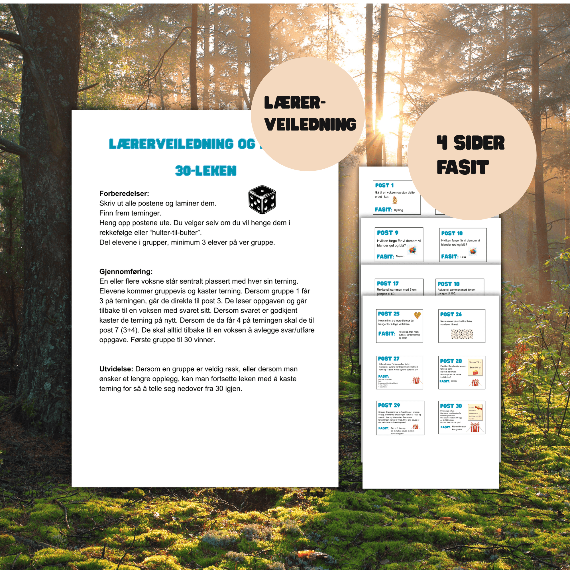 30-leken med varierte, morsomme oppgaver - UTESKOLE - Bilde 4