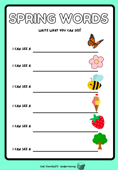 Spring - Worksheet - Bilde 6