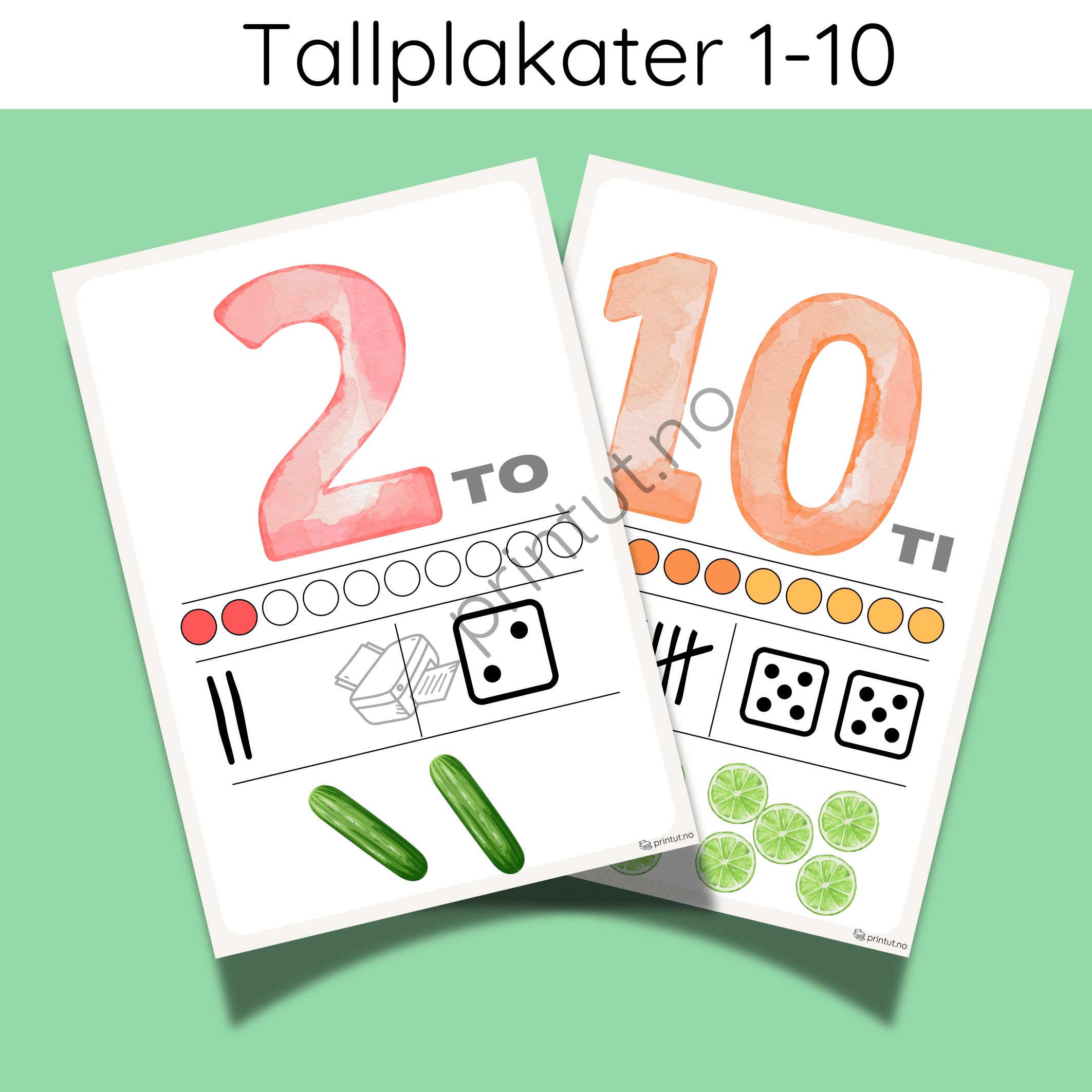 Tallplakater 1-10 - Bilde 2