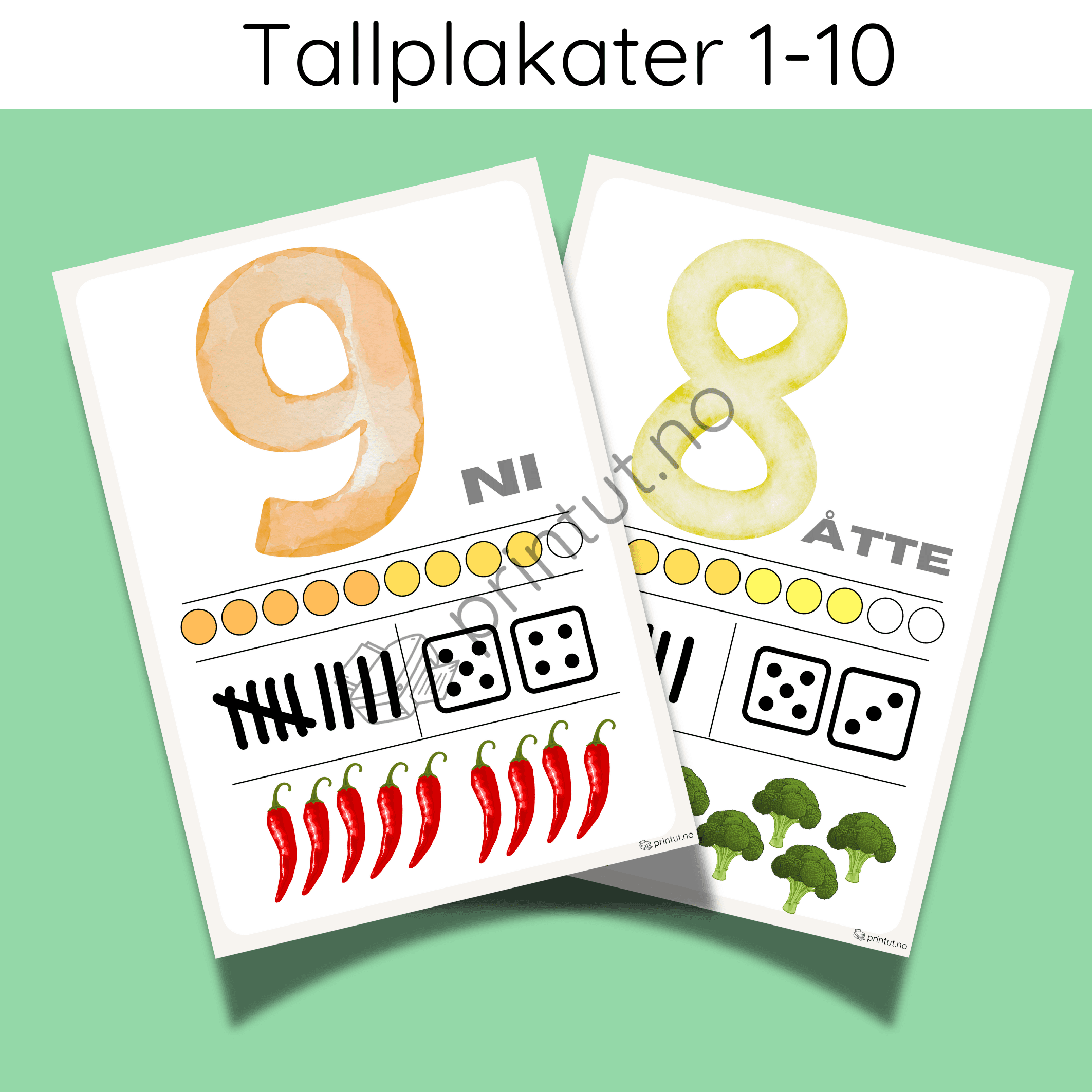Tallplakater 1-10 - Bilde 3