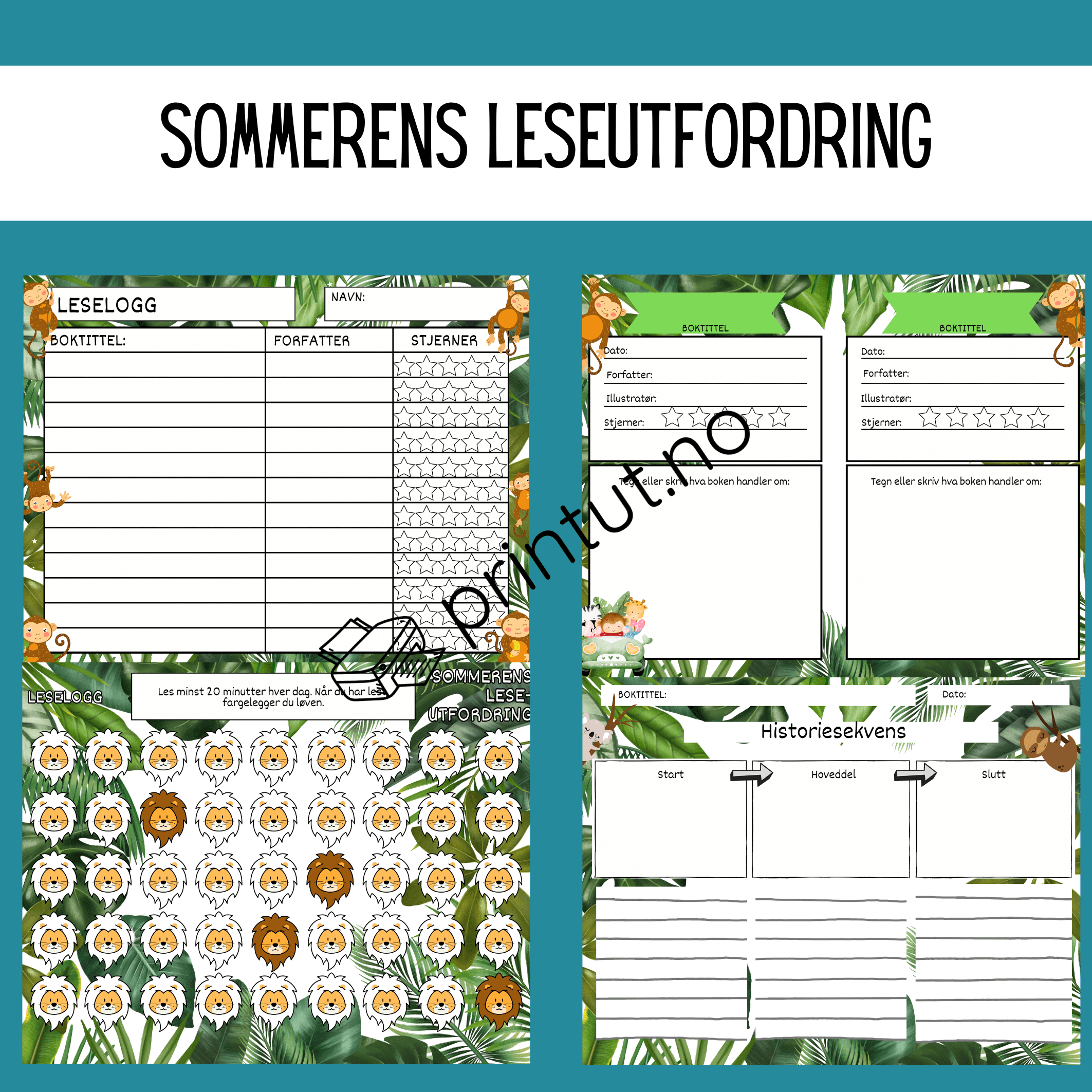 Sommerens leseutfordring- 2 design - Bilde 4